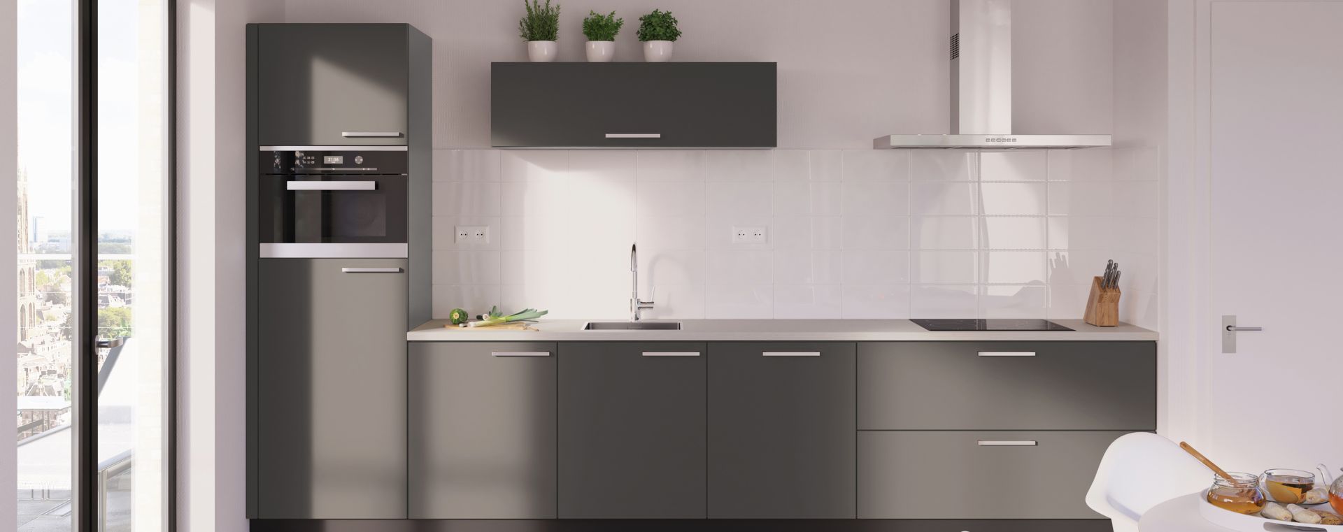 Keuken Grijs